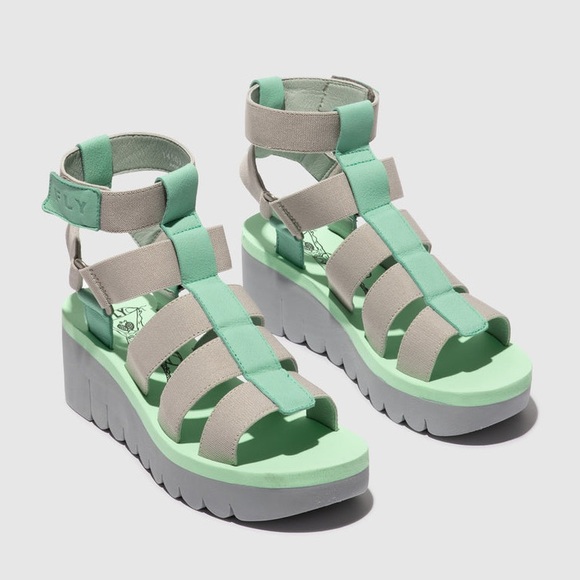 Fly London Strappy Platform Sandals - Picture 1 of 10